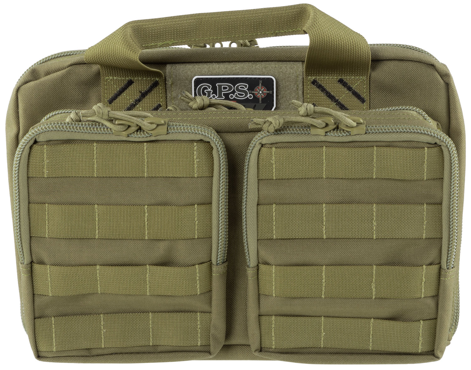 G Outdoors Tactical Quad + 2 Pistol Tan Range Bag (GPS-T1312PCT)