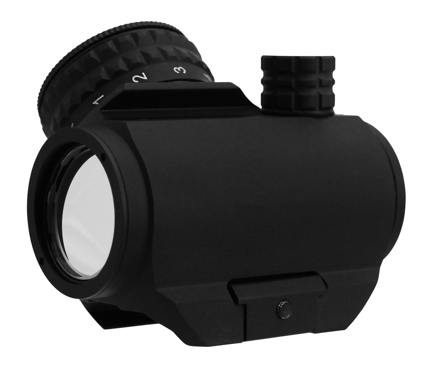 TacFire RD010 Reflex Sight: 1x20mm, Low-Profile, Dual Illuminated Red/Green Dot, Anodized Aluminum, Shock Resistant