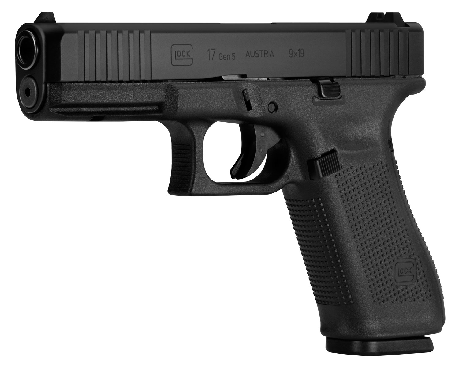 Glock G17 Gen5 Pistol 9mm Luger 4.49" Barrel Fixed Sights 17 Round ...