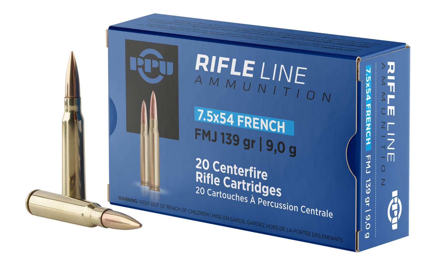 Prvi Partizan PP7F 7.5x54 French 139gr FMJ Rifle Ammo 20/Box