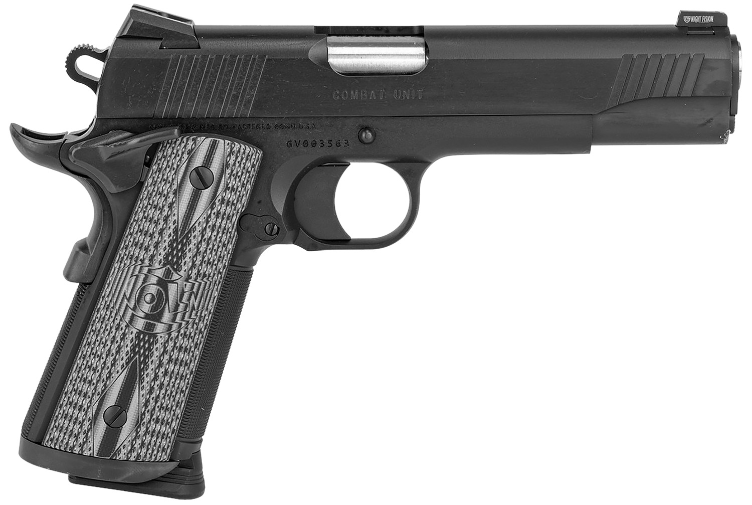 Colt O1080CCU 1911 Combat Unit 45 ACP 5" 8+1 Black PVD Stainless Steel Checkered Grip - Colt - 45 ACP