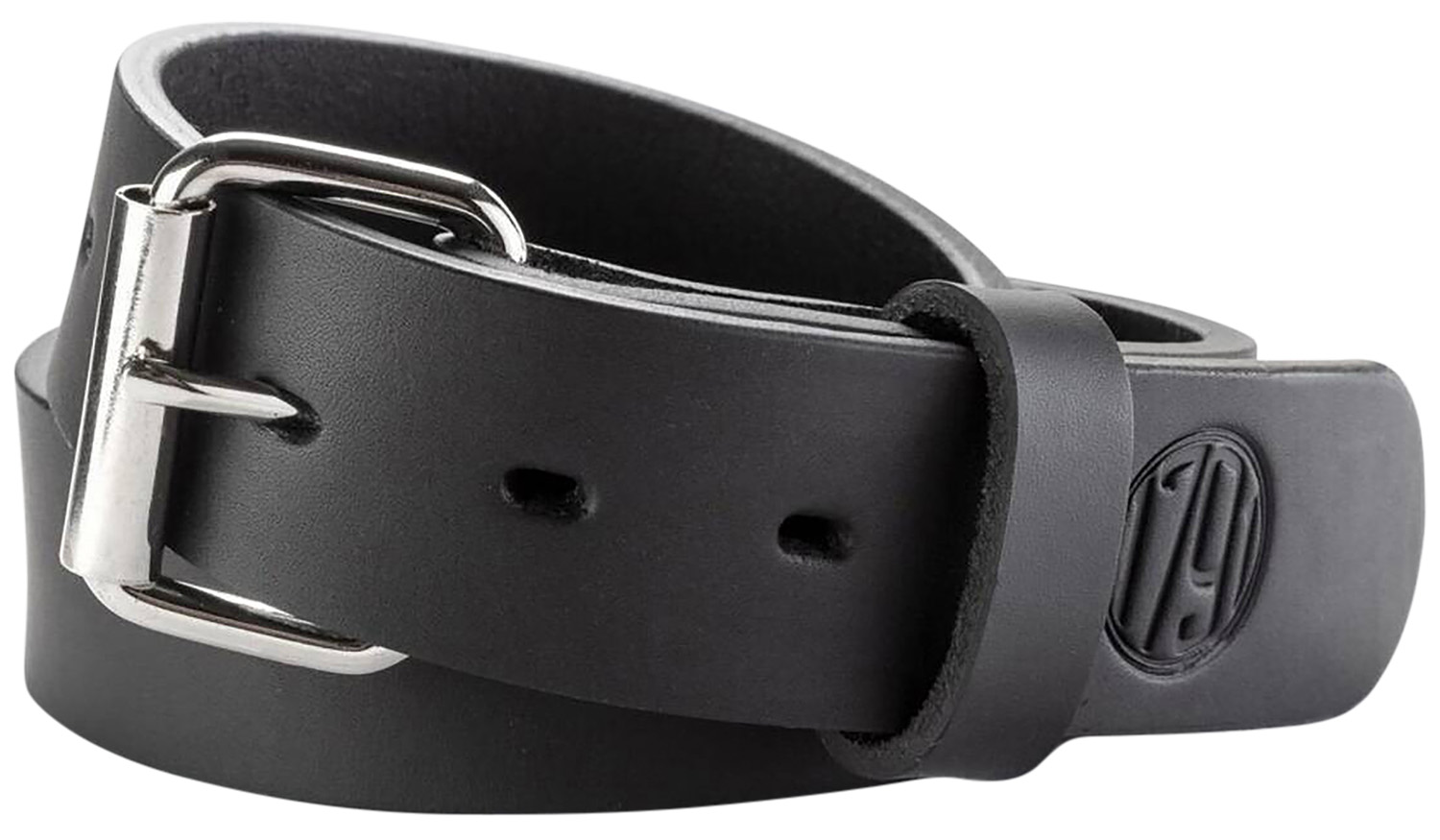 1791 Gunleather BLT013842SBLA 01  Gun Belt Stealth Black Leather 38/42 1.50 Wide Buckle Closure