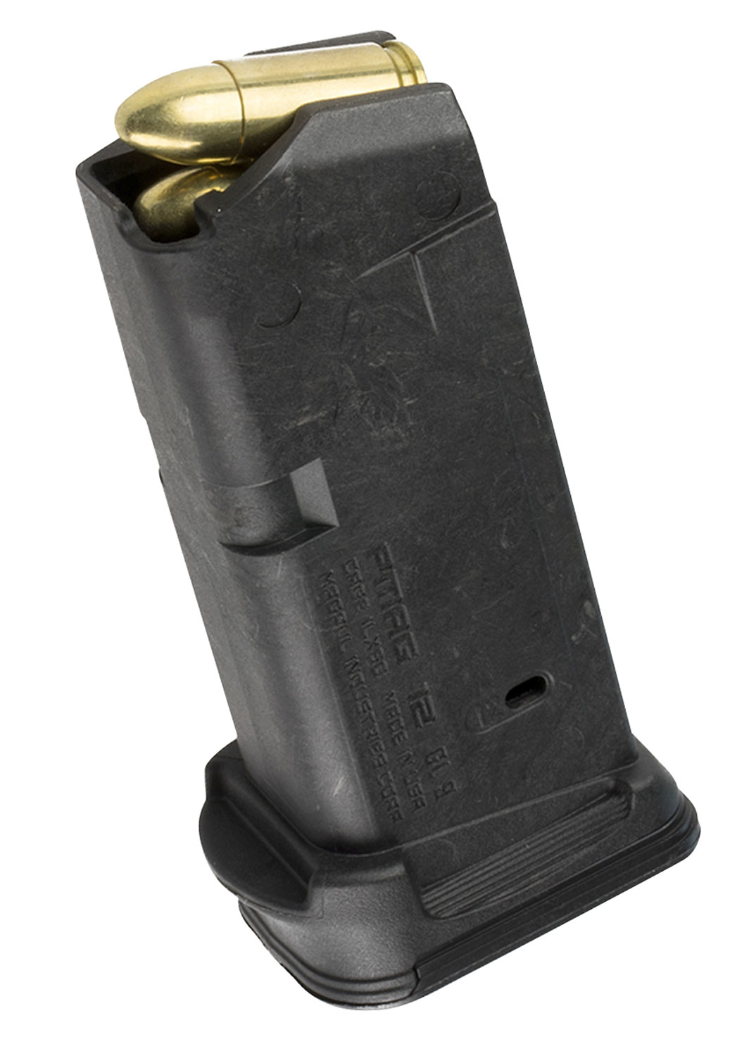 Magpul PMAG 12 GL9 Glock 26 9mm Magazine - 12 Rounds, Polymer, Black - Magpul Industries - 9 mm Luger