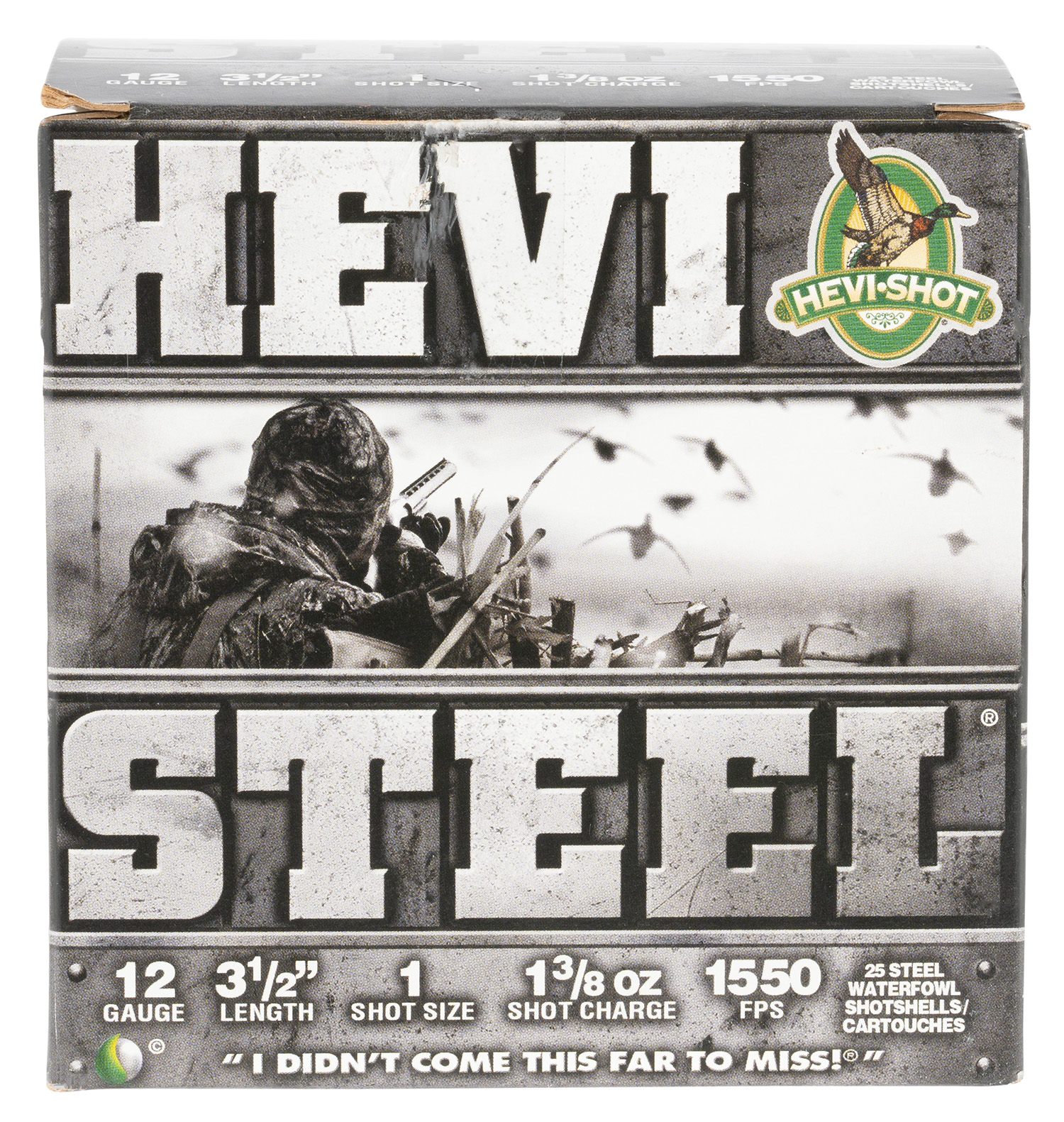 HEVI-Shot HS65001 HEVI-Steel  12Gauge 3.50 1 3/8oz 1Shot 25 Per Box/10 Case