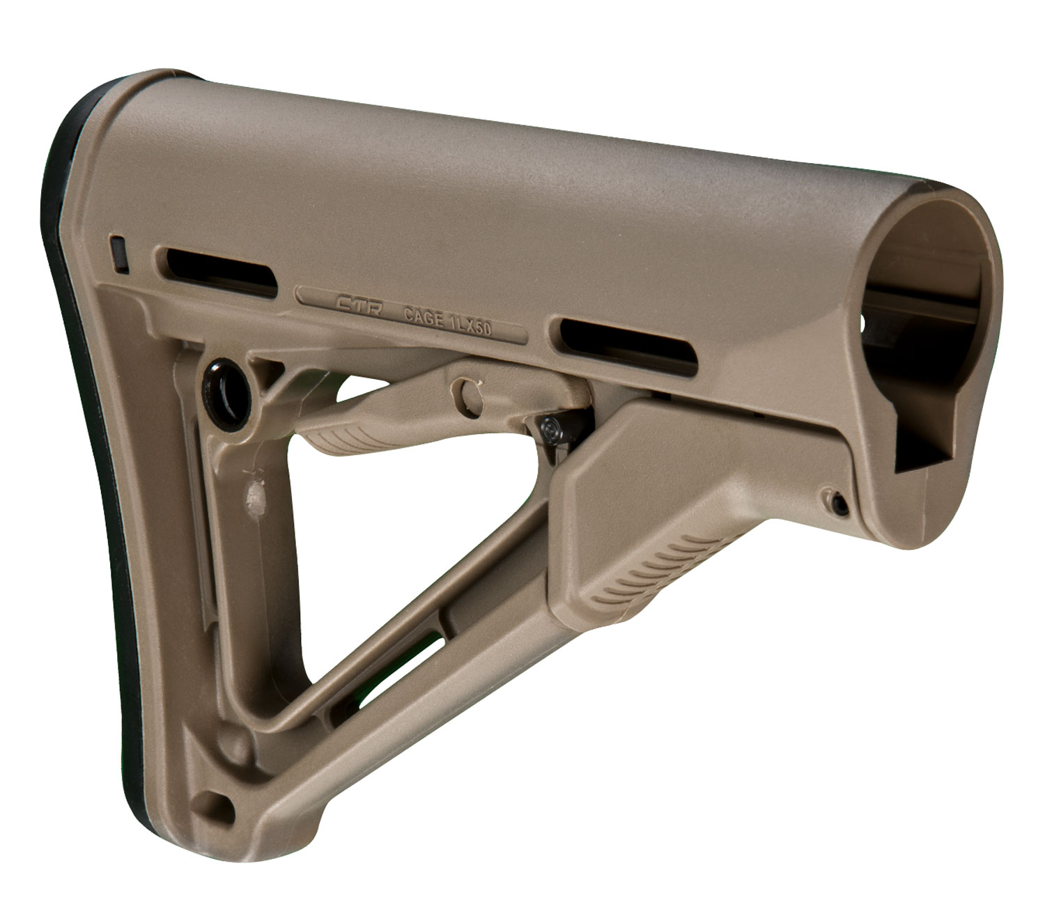 Magpul MAG310-FDE CTR Carbine Stock Flat Dark Earth Synthetic for AR-15, M16, M4 with Mil-Spec Tube (Tube Not Included)