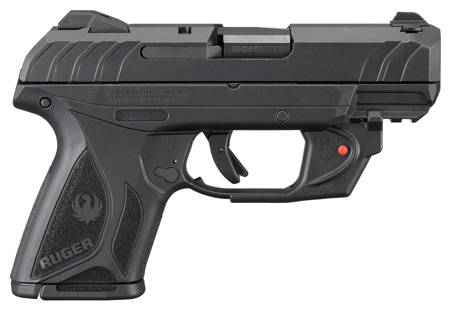 Ruger 3830 Security-9 Compact 9mm Luger 3.42" Barrel 10+1, Black Polymer...-img-0
