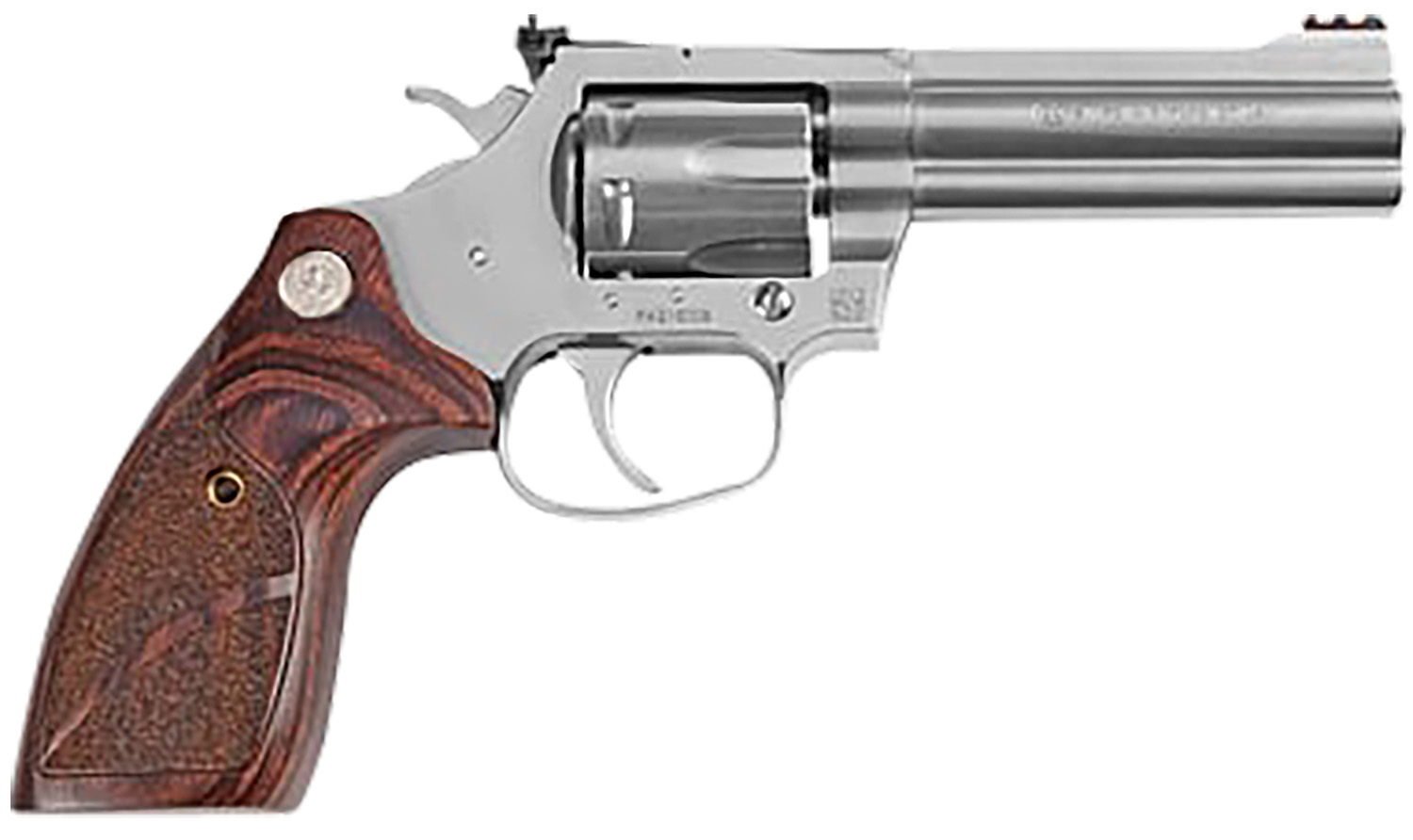 Colt Mfg KCOBRASB4TS King Cobra Target 357 Mag 6 Shot 4.25 Matte Stainless Barrel, Cylinder & Steel Frame. Altamont Wood Grip