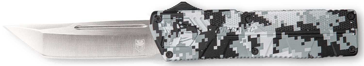 CobraTec Knives WDCCTLETNS Lightweight 3.25” OTF Tanto Plain D2 Steel...