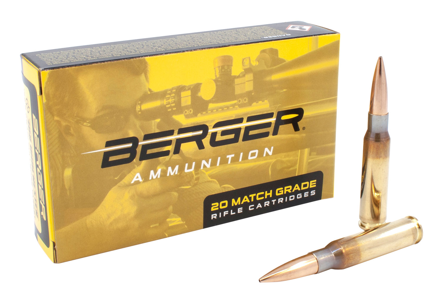 Berger 60030 Target Rifle .308 Win 155.5gr Fullbore 20/Box