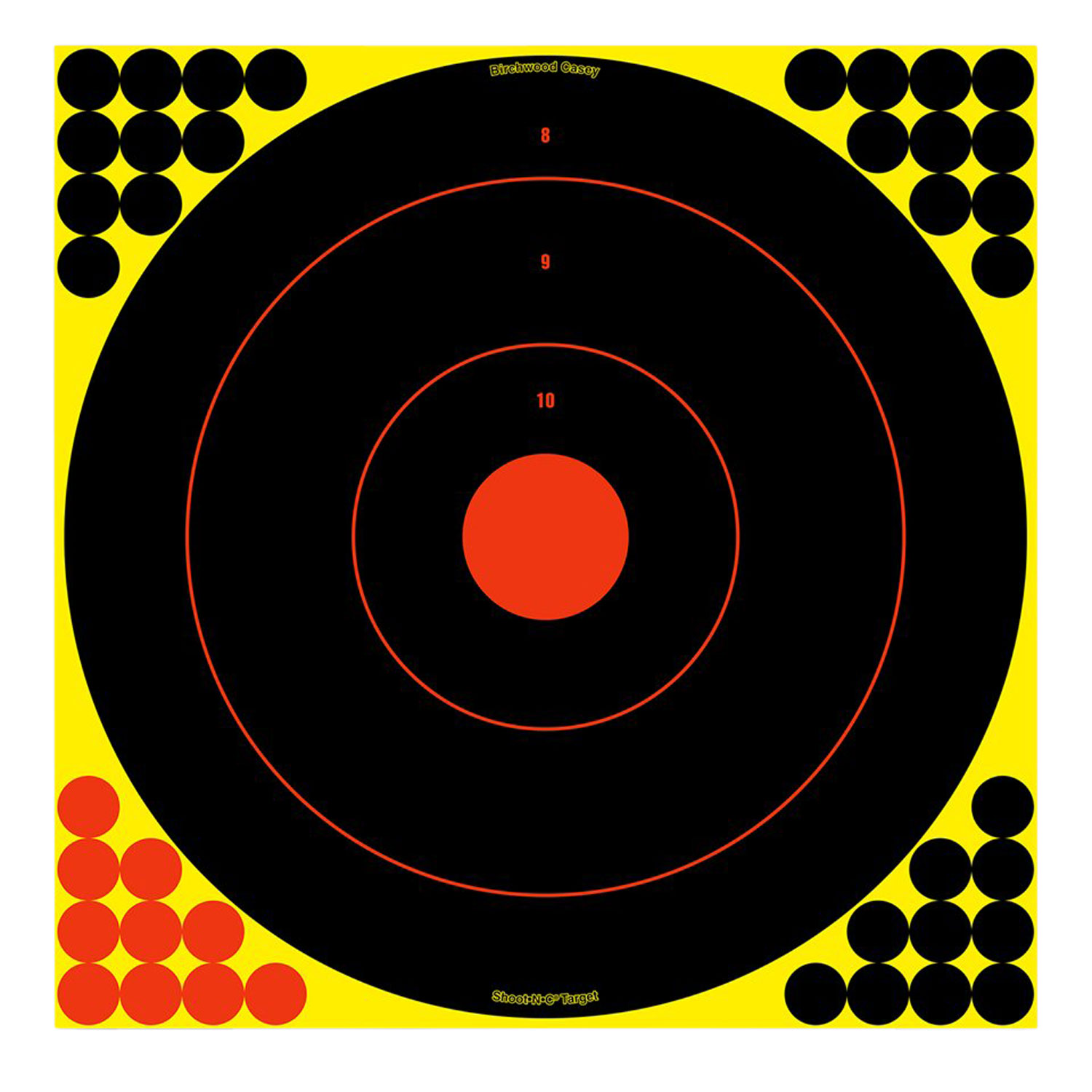 Birchwood Casey Shoot-N-C Targets: Bulls-Eye 18" Round (12 Pack) 34186