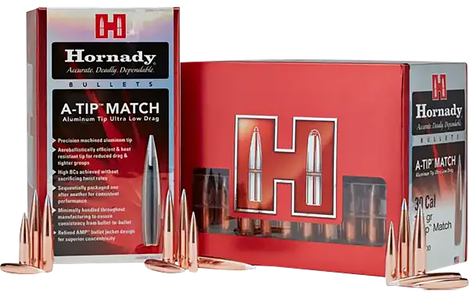 Hornady Aluminum Tip Rifle Bullets .375 cal .375" 390 gr A-TIP Match 25-ct