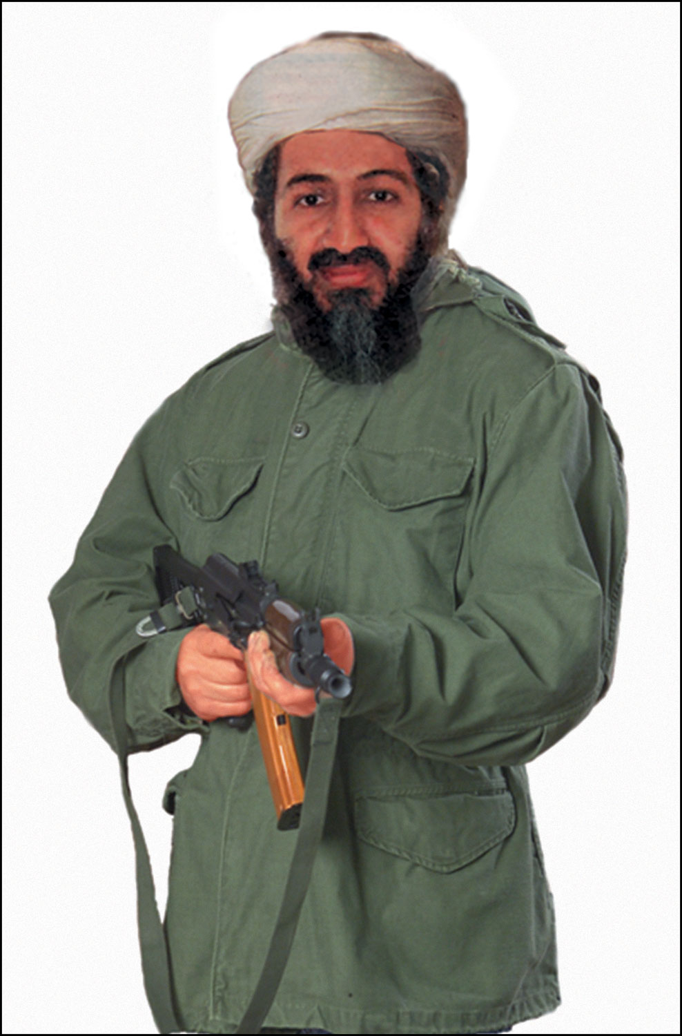 Action Target 1RT100 Military Terrorist Photo Target 24"x38" 100/Box - Action Target