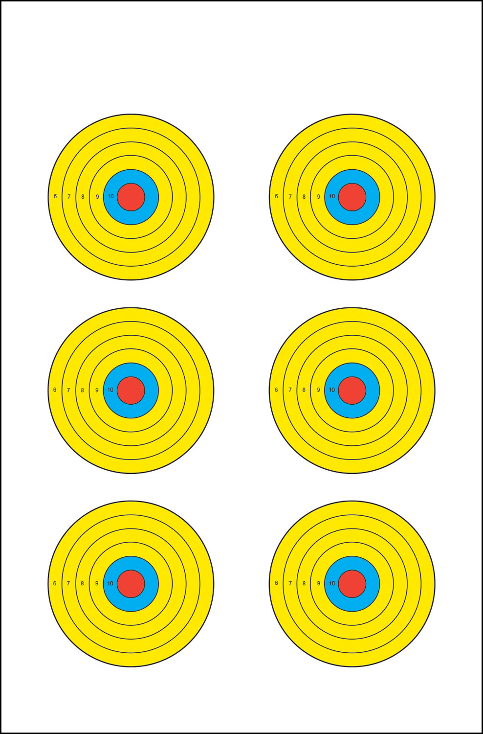 Action Target Prbe6100 Paper 17.5 in x 23 Multi-Color 100 Count - Action Target