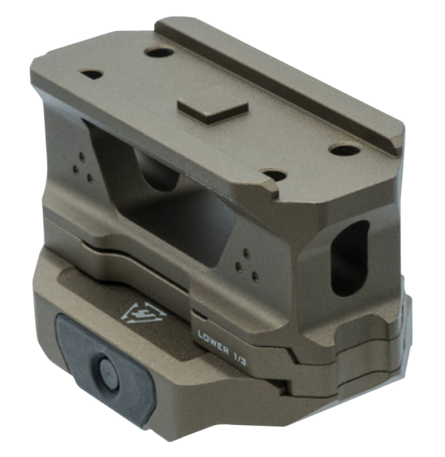Strike Industries T1RISERFDE T1 Riser Mount FDE Anodized 6061-T6 Aluminum - Strike Industries - T1 RISER MOUNT