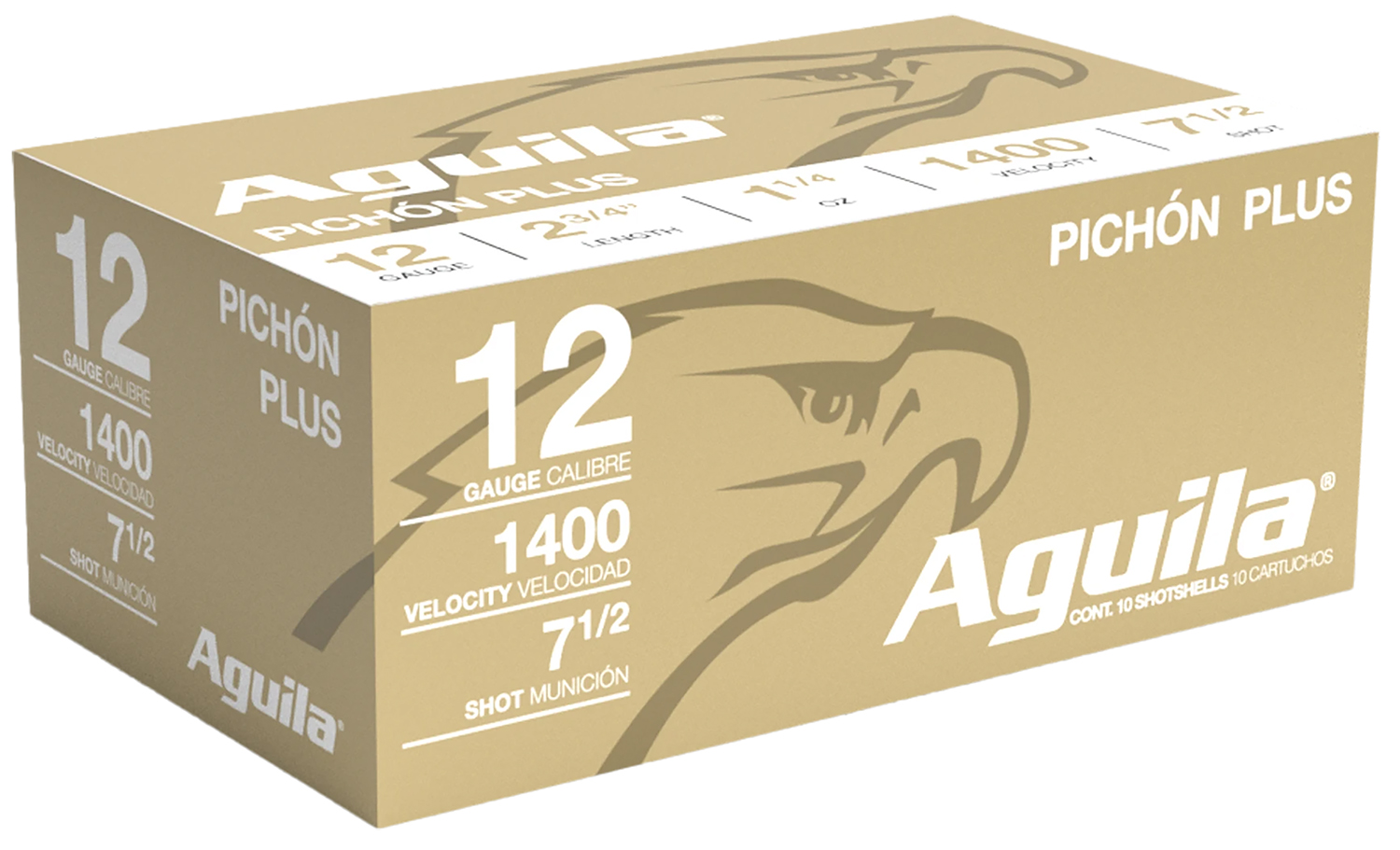 Aguila Pichon Plus Shotshell 12 ga 2-3/4 1-1/4oz 1400 fps #7.5 10/ct