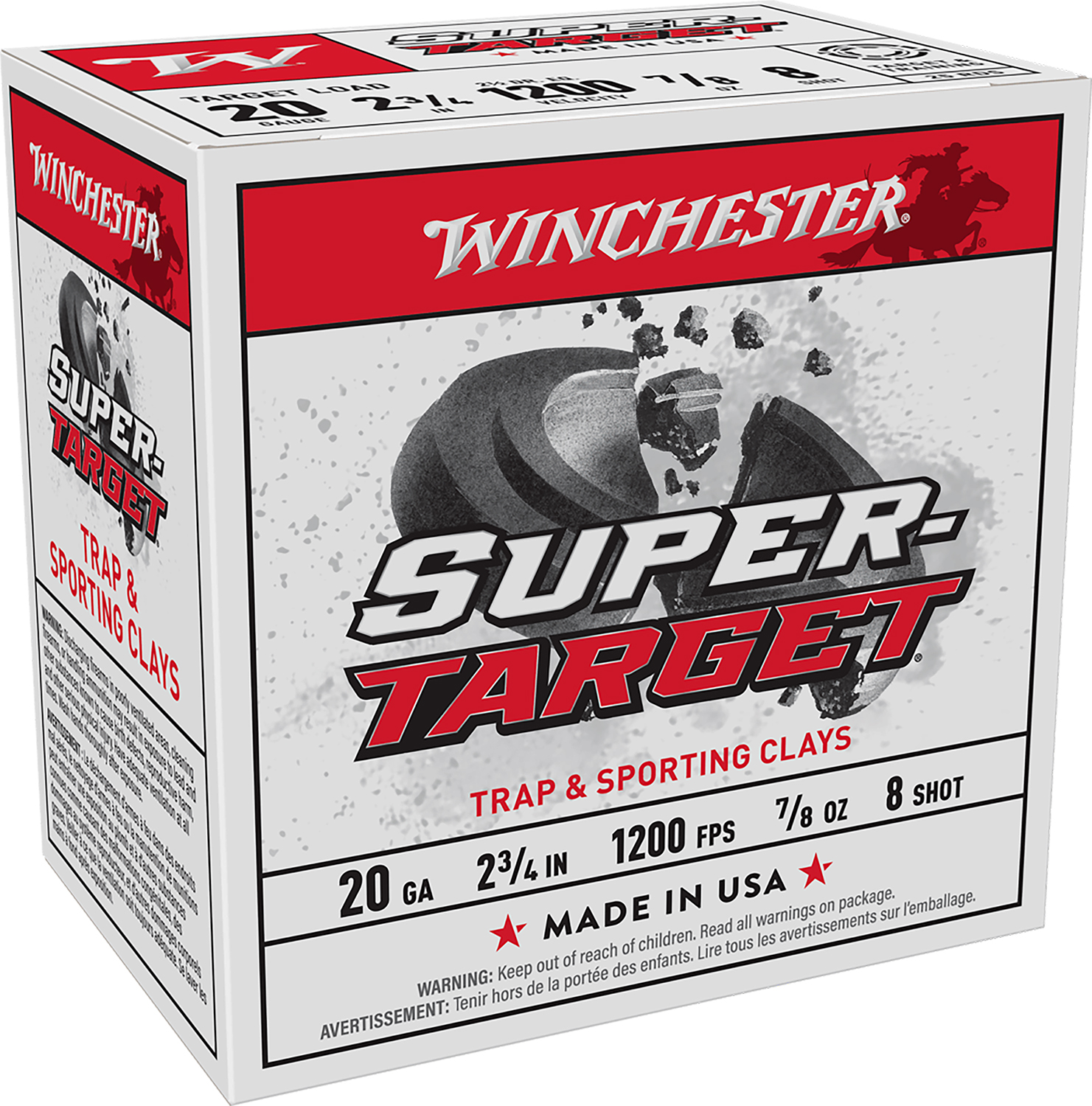 Winchester Ammo TRGT208 Super-Target  20Gauge 2.75 7/8oz 8Shot 25 Per Box/10 Case Winchester Ammo TRGT208 Super-Target  20Gauge 2.75 7/8oz 8Shot 25 Per Box/10 Case