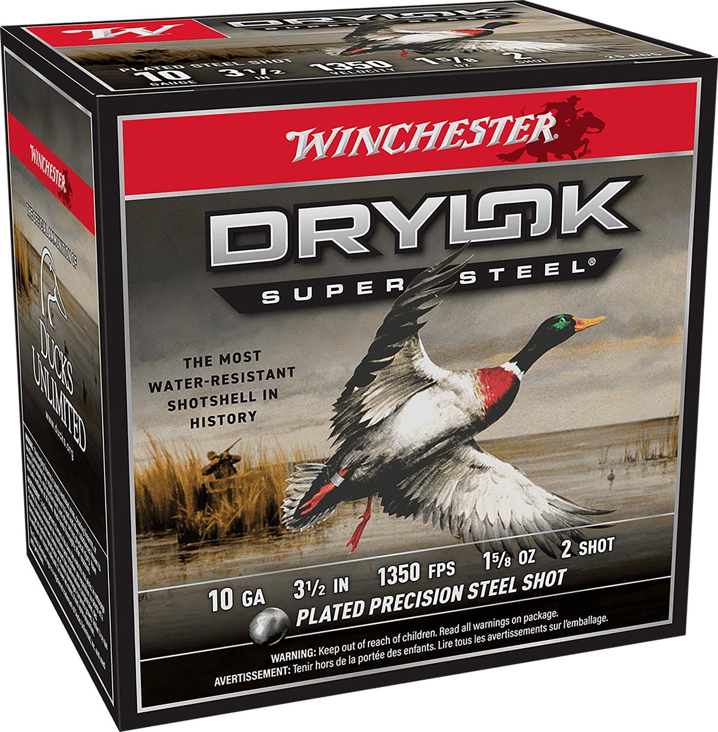 Winchester Ammo XSC102 DryLock Super 10 3.50" 1 5/8 oz 2 Shot 25 Per Box/ 10 Cs