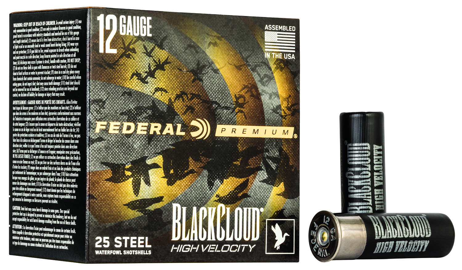 Federal Black Cloud HV 12ga 2 Shot FS Steel High Velocity 3in 1-1/8oz – Fast Duck Load, 25 Rounds 3 Federal Black Cloud HV 12ga 2 Shot FS Steel High Velocity 3in 1-1/8oz – Fast Duck Load, 25 Rounds - Image 3