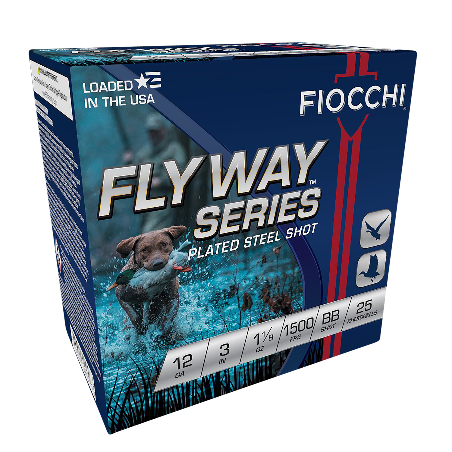 Fiocchi 123STBB Flyway  12Gauge 3 1 1/8oz BBShot 25 Per Box/10 Case