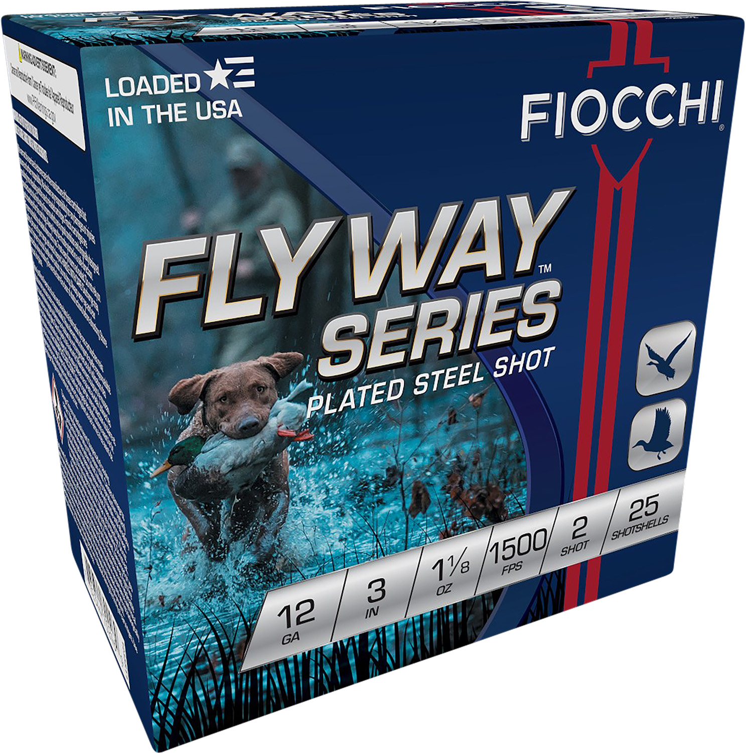 Fiocchi 123ST2 Flyway  12Gauge 3 1 1/8oz 2Shot 25 Per Box/10 Case