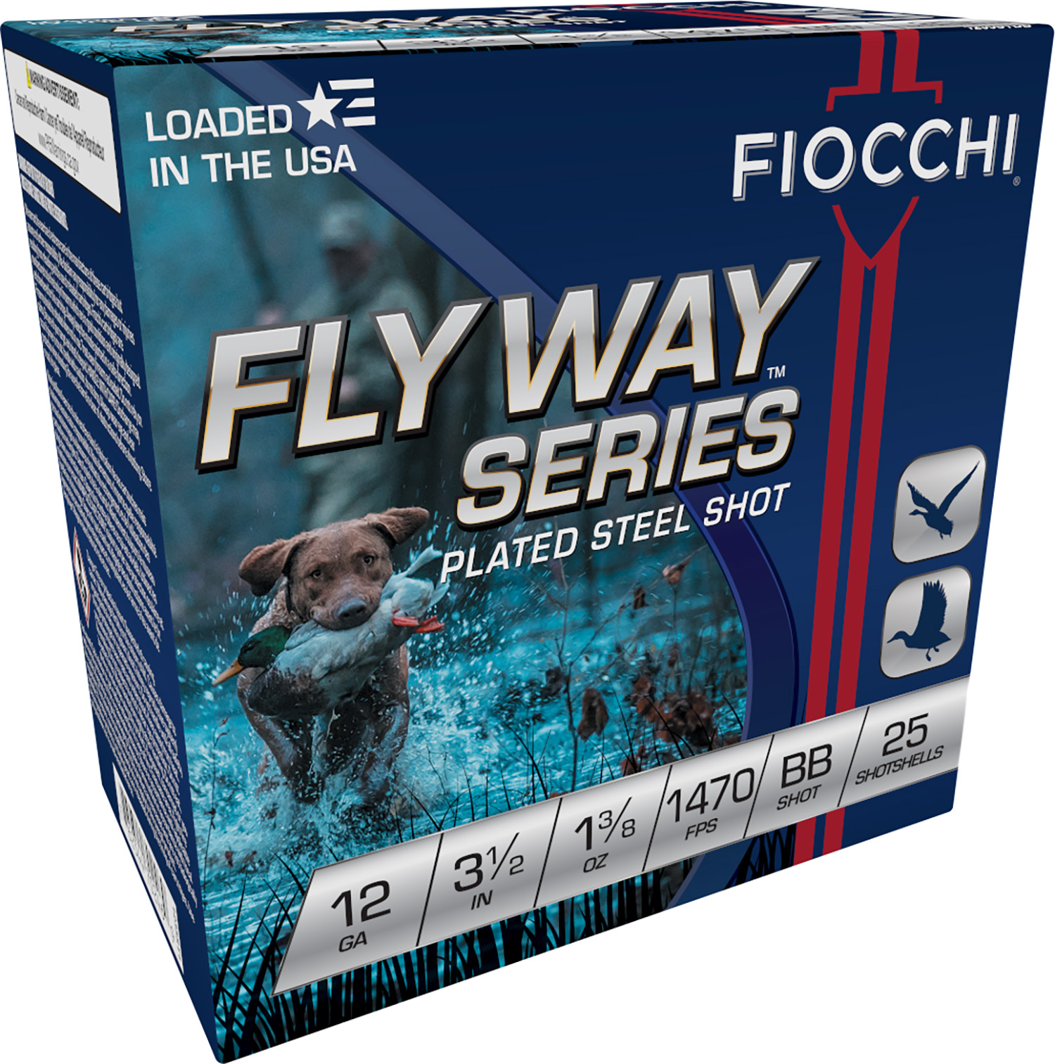 Fiocchi 1235STBB Flyway  12Gauge 3.50 1 3/8oz BBShot 25 Per Box/10 Case