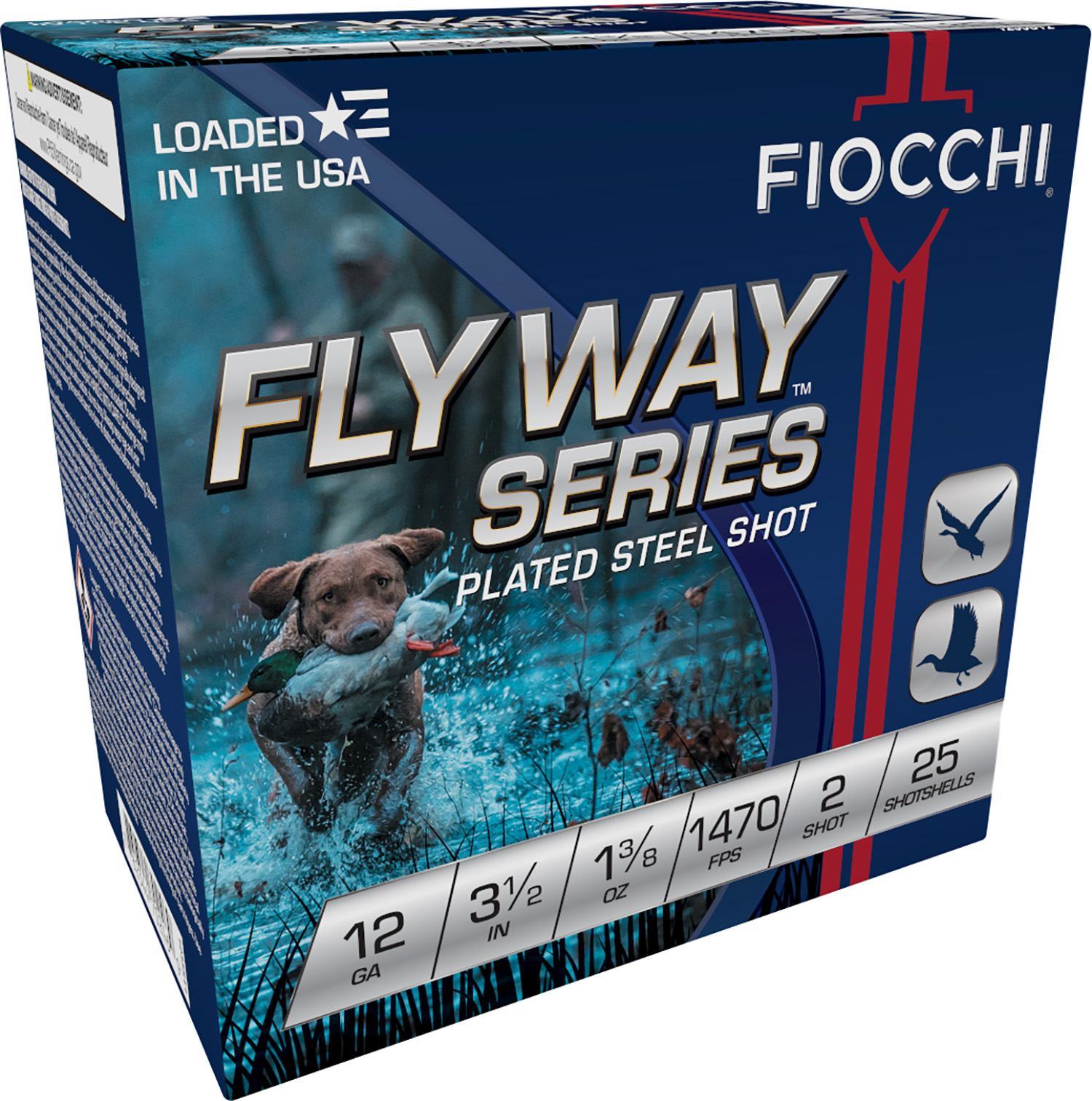Fiocchi 1235ST2 Flyway  12Gauge 3.50 1 3/8oz 2Shot 25 Per Box/10 Case