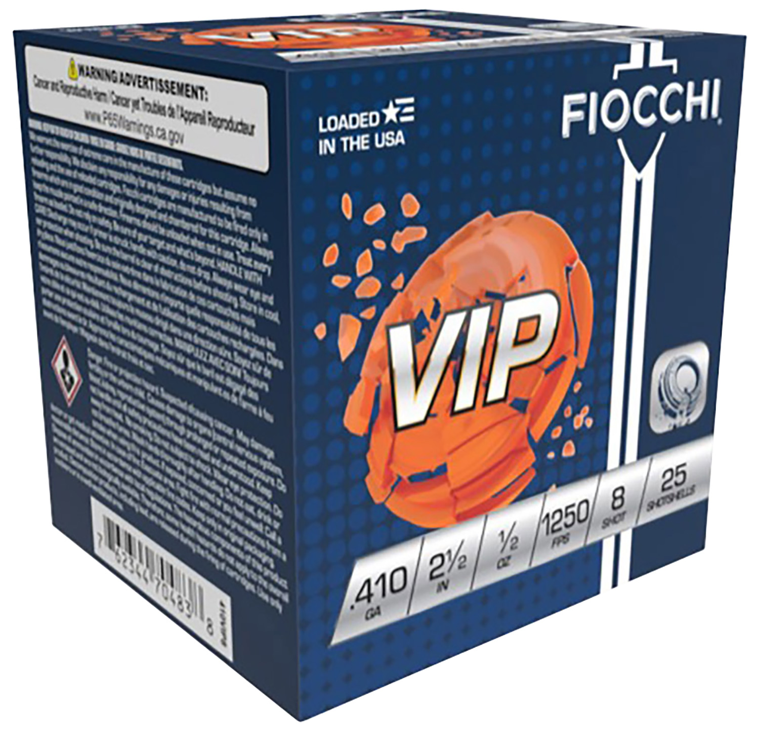 Fiocchi VIP Target Shotgun Loads 410 ga. 2.5 in. 1-2 oz. 1250 FPS 8 Shot... - Fiocchi - LEAD