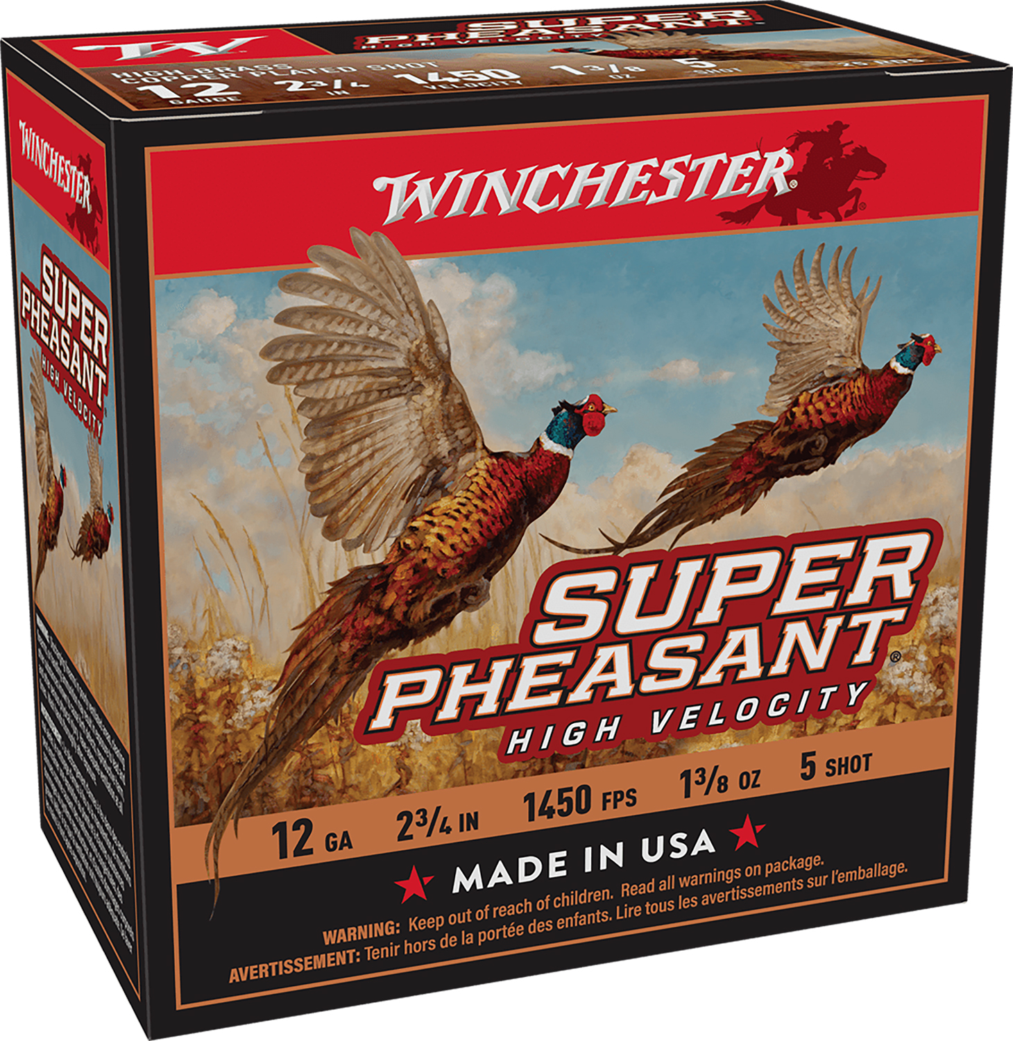Winchester AMMO Super Pheasant 12Ga High Velocity Shotgun Shells (X12PHV5) - Winchester - 12GA