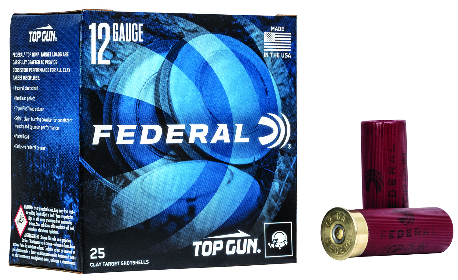 Federal TG1218 Top Gun  12Gauge 2.75 1oz 8Shot 25 Per Box/10 Case