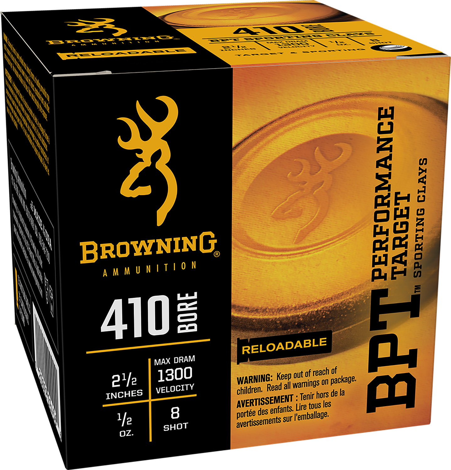 Browning BPT Performance Target 410 Gauge 2.50" 1/2 oz 8 Shot