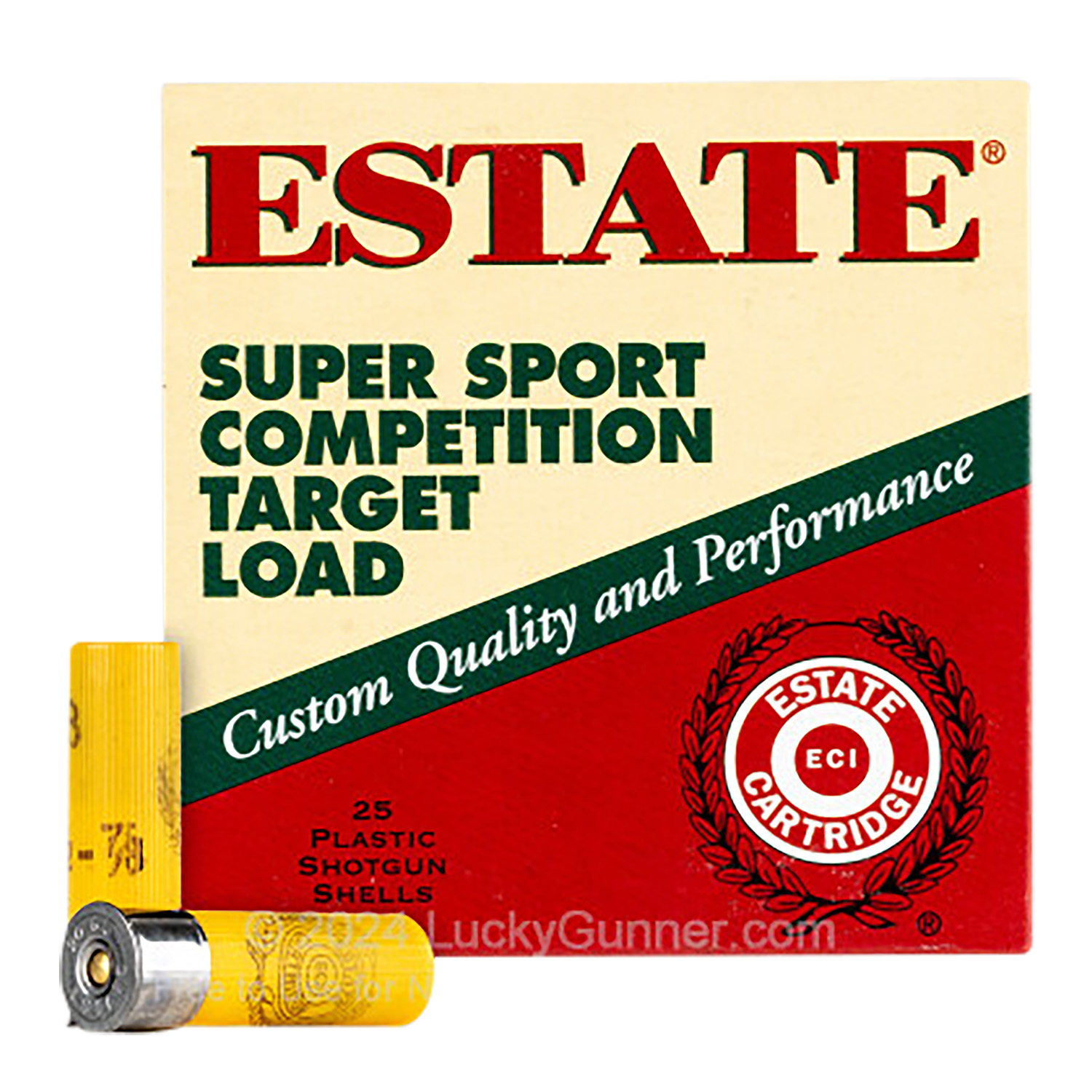 Estate Cartridge SS208 Super Sport Competition Target 20Gauge 2.75 7/8oz 8Shot 25 Per Box/10 Case