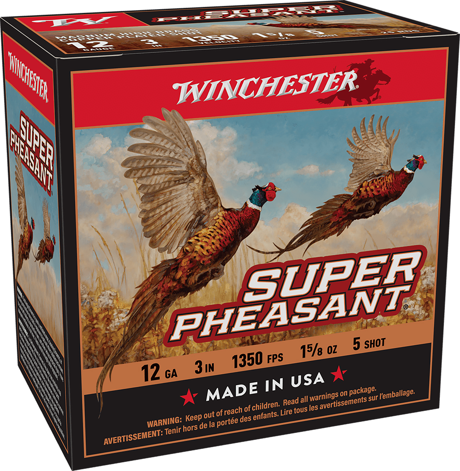 Winchester Ammo X123PH5 Super Pheasant Magnum High Brass 12Gauge 3” 1...