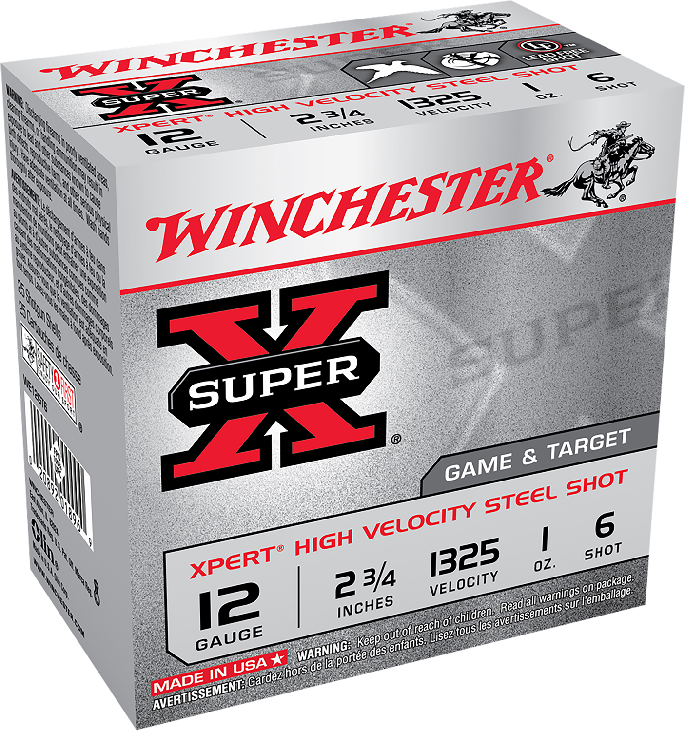 Winchester Super X Xpert 12 Gauge 2.75" 1 oz 1325 fps 6 Shot HV Shotgun Ammo