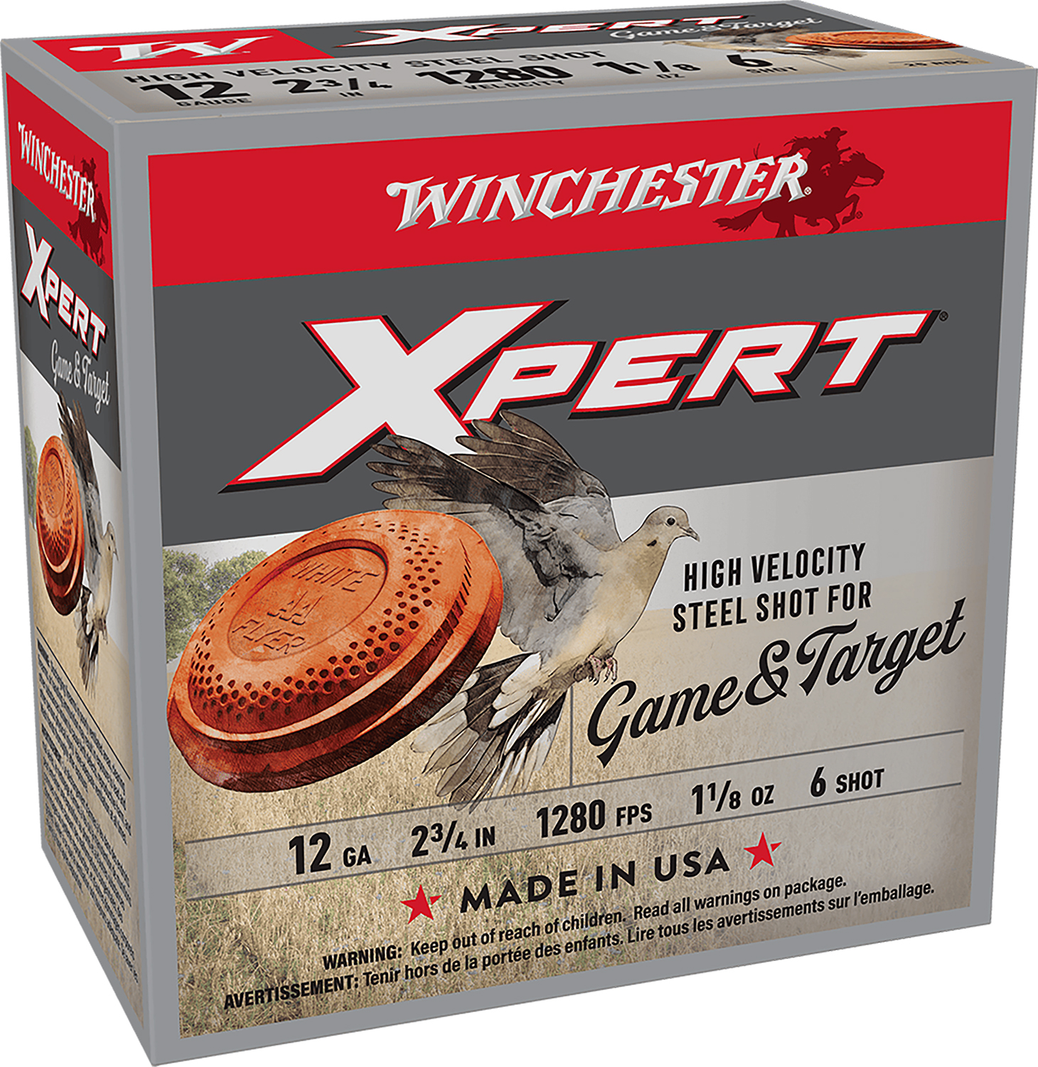 Winchester WE12GTH6 12 Gauge 2.75 in 1 1/8 oz 6 Shot Shotshells
