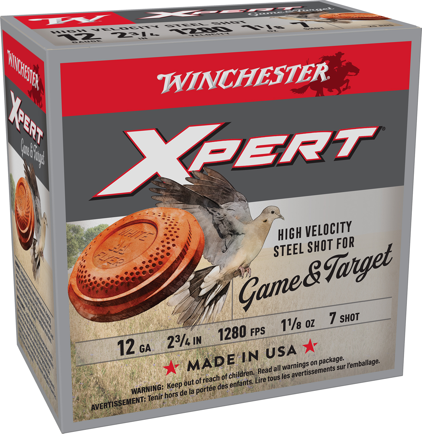 WINCHESTER AMMO Super X 12ga 2.75in #7 Shot 25rd/Box Shotshell (WE12GTH7)