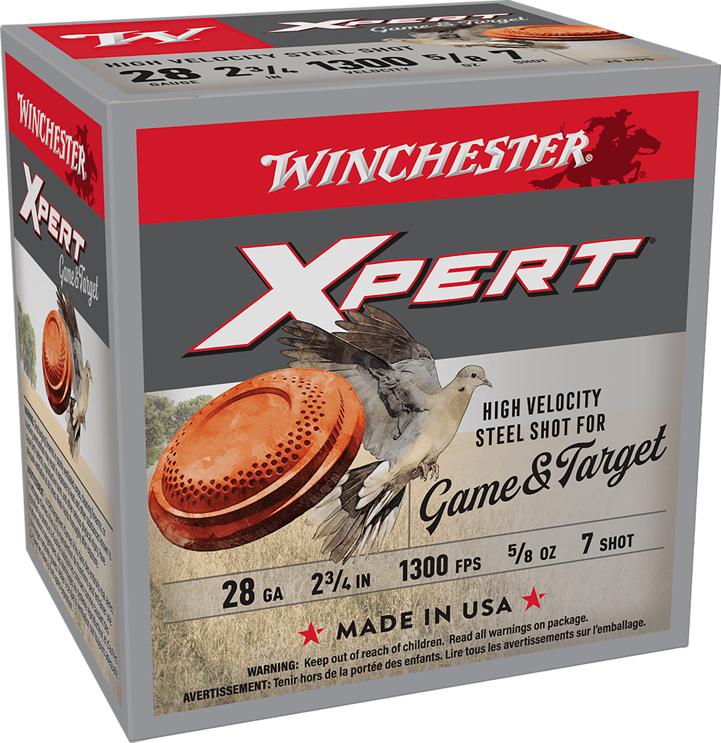 Winchester Super-X 28Ga 2.75in #7 25rd Box Shotshell (WE28GT7) - Winchester - 28 Gauge