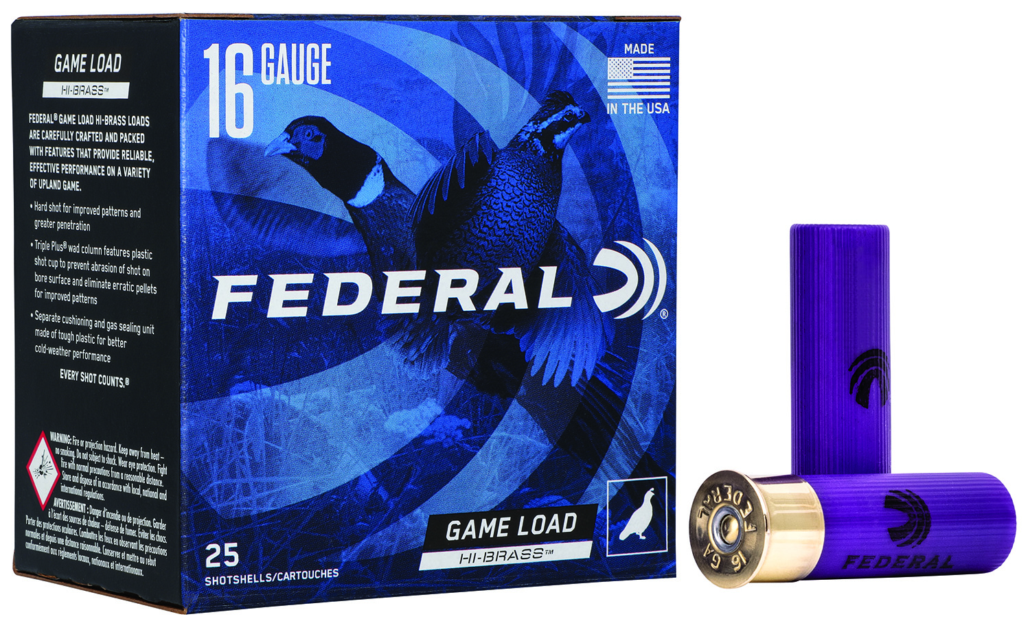 Federal Game-Shok Hi-Brass 16 Gauge Shotshells