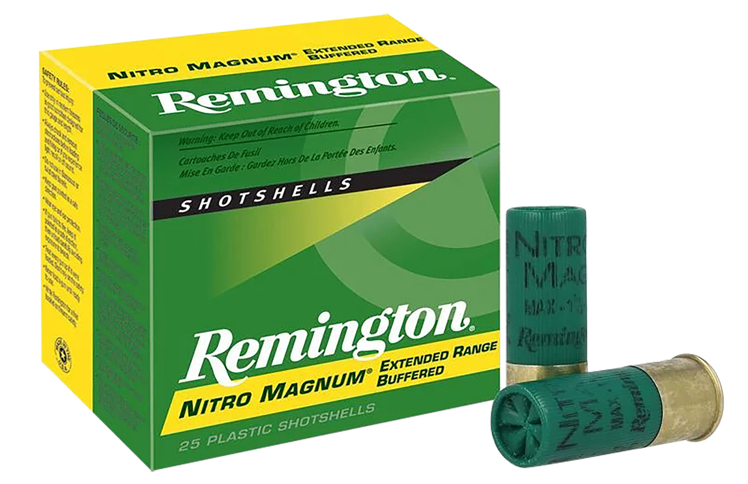 Remington Ammunition 26676 Nitro Magnum  12Gauge 2.75" 1 1/2oz 2Shot 25 Per Box/10 Case