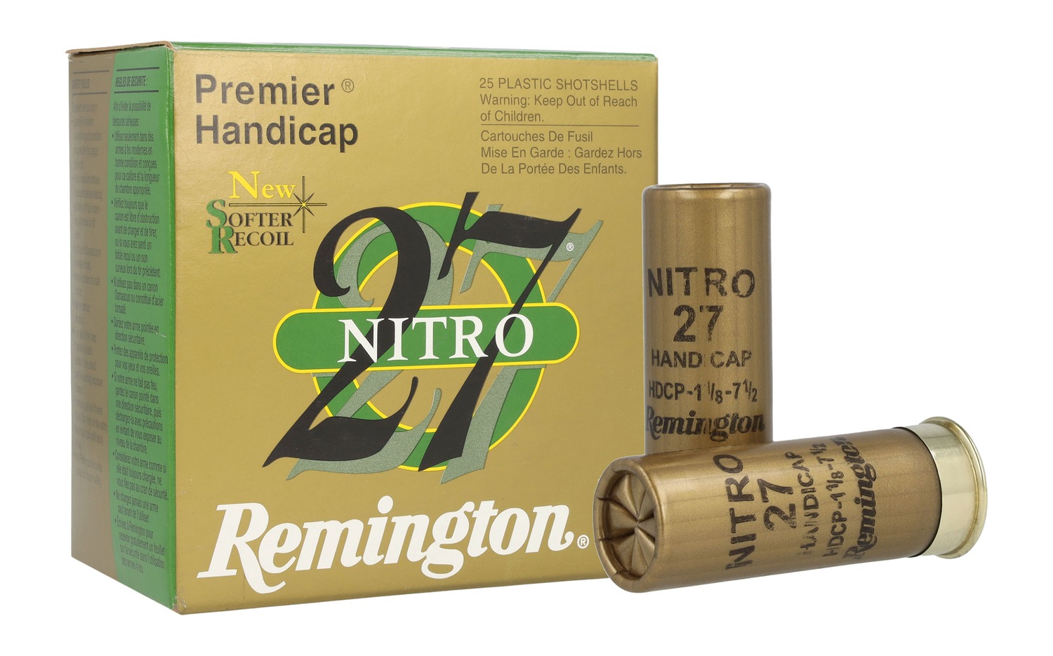 Remington Premier Nitro 27 Target 12 Gauge 2-3/4" #7.5 Shot 25/box