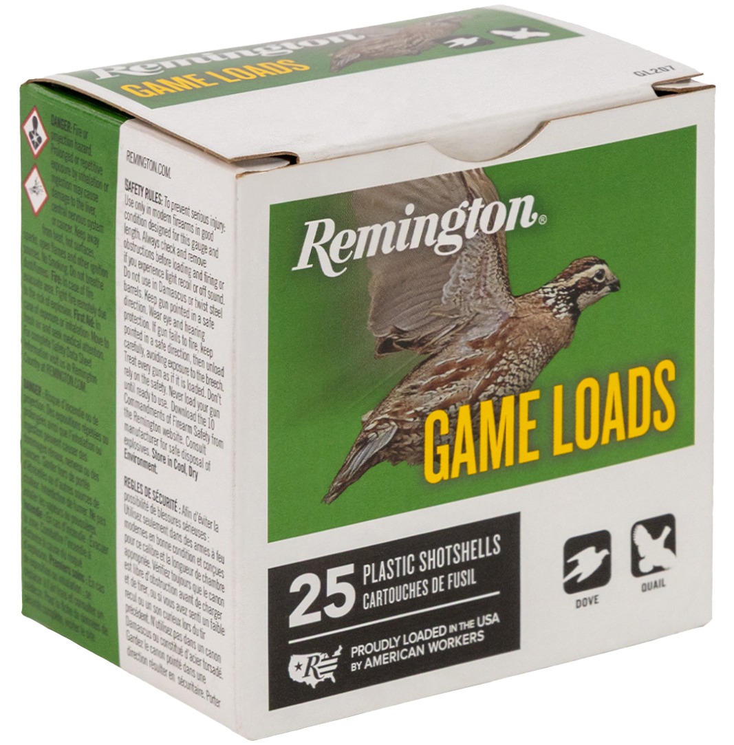 Remington Game Load 12ga 7.5 Shot – Reliable Upland Hunting Load, 25 Shells 2 Remington Game Load 12ga 7.5 Shot – Reliable Upland Hunting Load, 25 Shells - Image 2