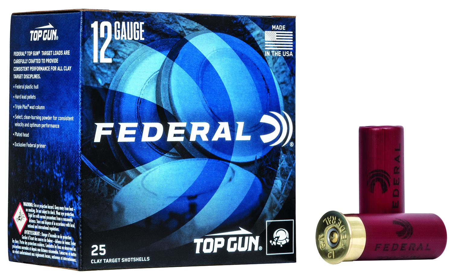 Federal TG1275 Top Gun  12Gauge 2.75 1 1/8oz 7.5Shot 25 Per Box/10 Case