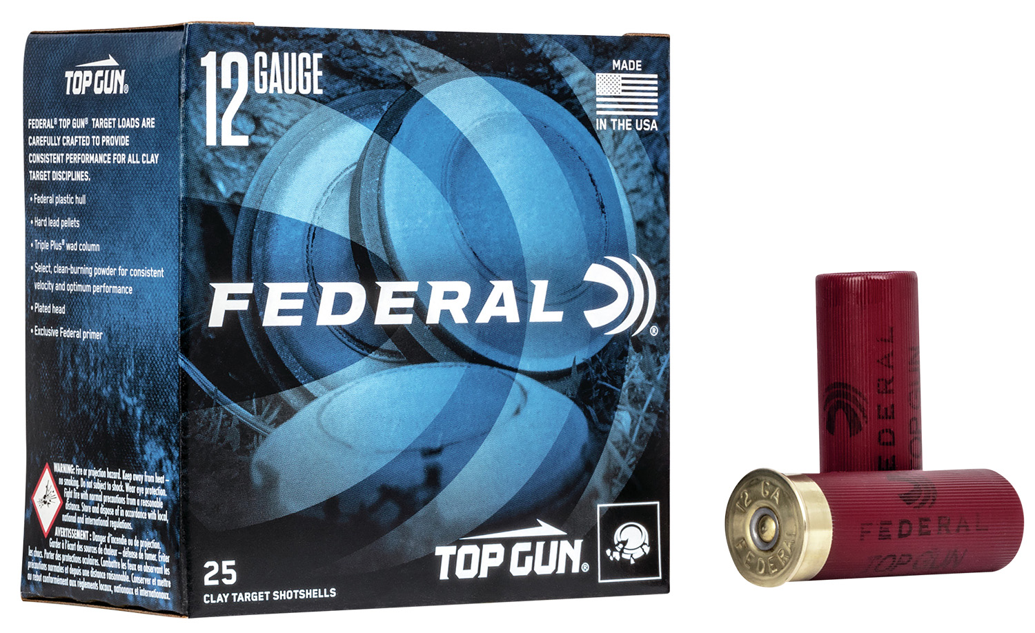 Federal TGL1275 Top Gun  12Gauge 2.75 1 1/8oz 7.5Shot 25 Per Box/10 Case