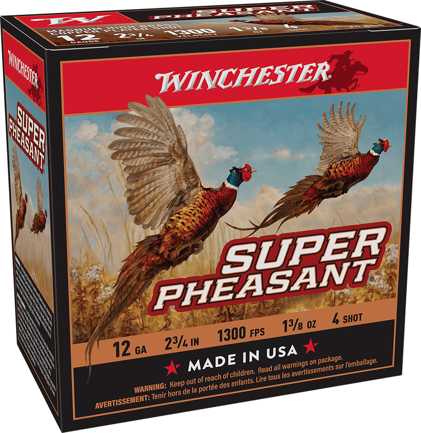 Winchester Ammo X12ph4 Super Pheasant Magnum High Brass 12Gauge 2.75" 1 - Winchester - 12 Gauge