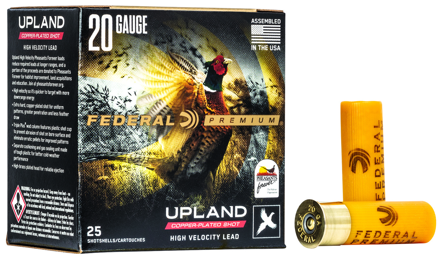 Federal Wing-Shok Pheasants Forever High Velocity 20 Gauge Shotshell