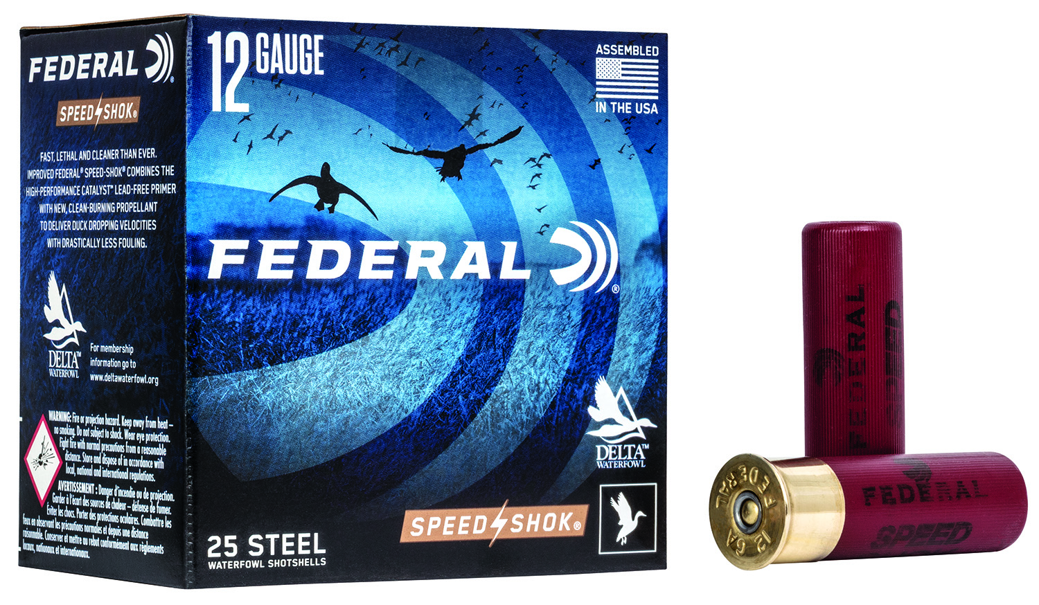 Federal Speed-Shok Steel 12ga WF1433 3in 1-1/8oz #3 – Fast Clean-Burning Duck Load, 25 Rounds 3 Federal Speed-Shok Steel 12ga WF1433 3in 1-1/8oz #3 – Fast Clean-Burning Duck Load, 25 Rounds - Image 3