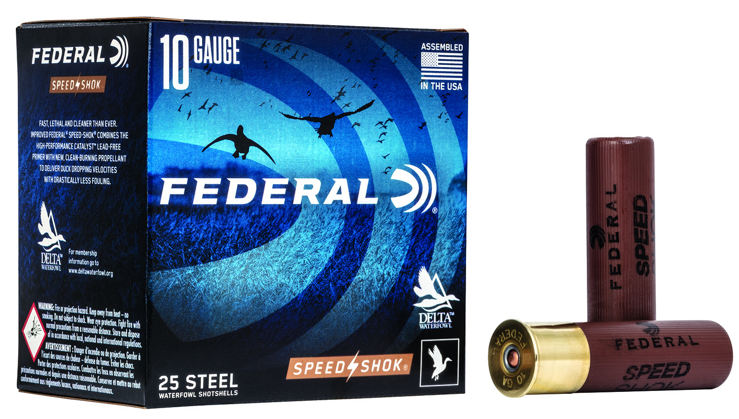 Federal Speed-Shok Steel 10ga WF107BBB 3-1/2in 1-1/2oz BBB – Hard-Hitting Steel Goose Load, 25 Rounds 4 Federal Speed-Shok Steel 10ga WF107BBB 3-1/2in 1-1/2oz BBB – Hard-Hitting Steel Goose Load, 25 Rounds - Image 4