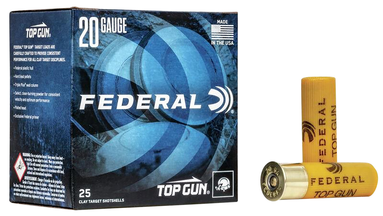 Federal TG2075 Top Gun 20 Gauge 2.75in 7/8oz 7.5 Shot 25 Rounds