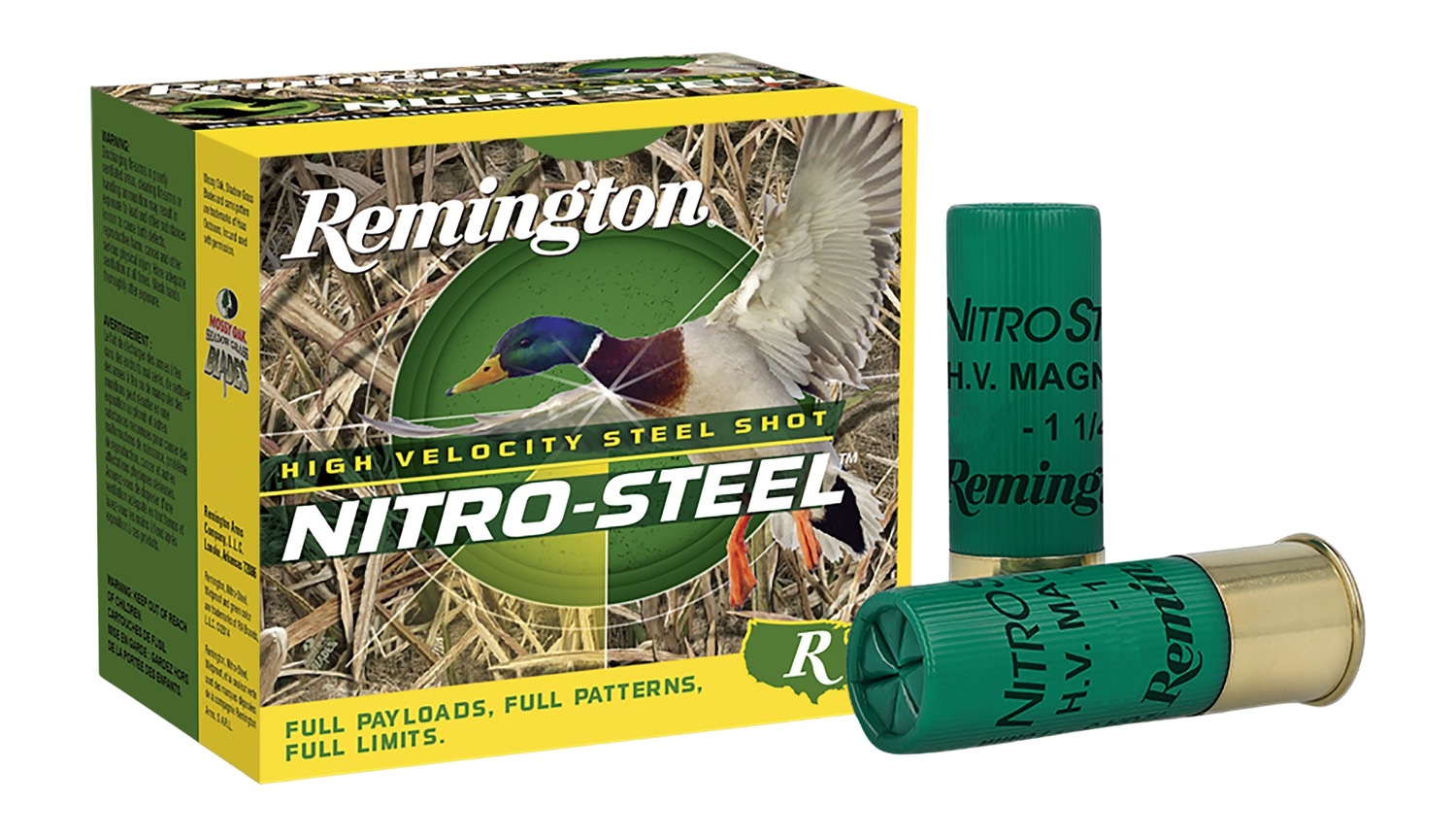 Remington Nitro-Steel High Velocity Magnum Shotshells 12 Gauge 3.5" 1 1/2 oz #BB (25 Rounds)