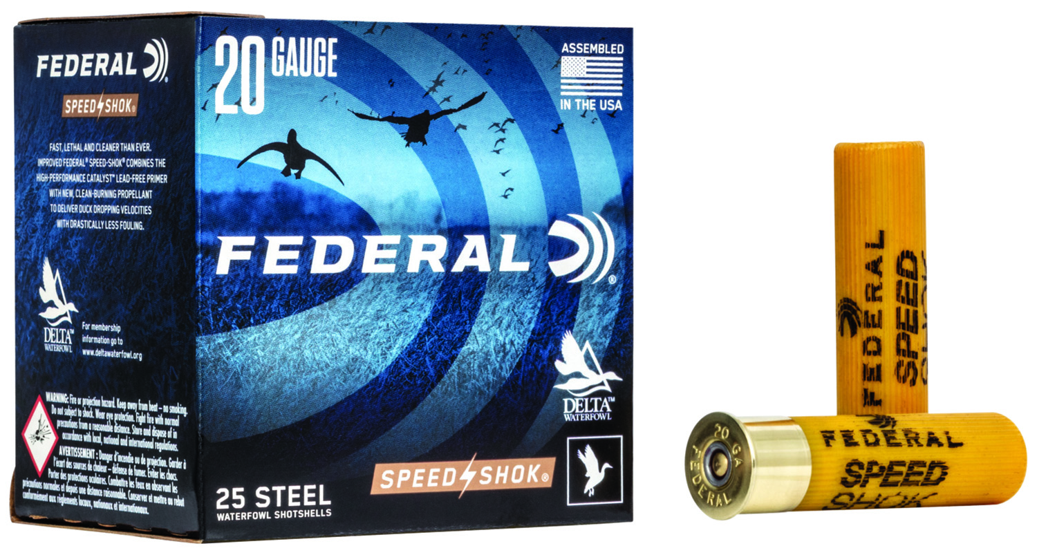 Federal WF2091 Speed-Shok 20Ga 3" 7/8oz #1 Steel Shot 25/Box