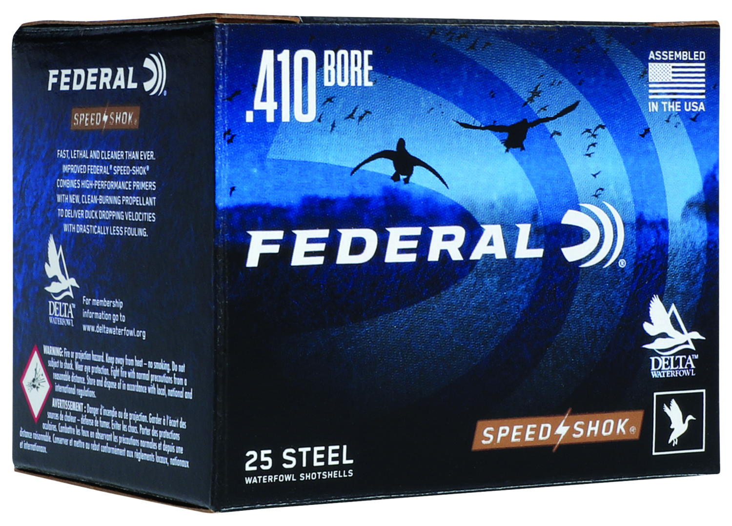 Federal WF4136 Speed-Shok  410Gauge 3" 3/8oz 6Shot 25 Per Box/10 Case